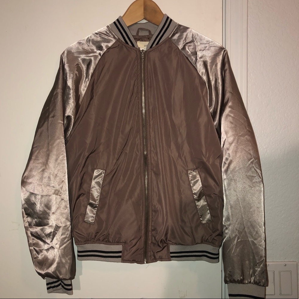 Shiny Bomber Jacket